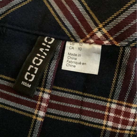 Plaid pleated mini skirt - Picture 2 of 2